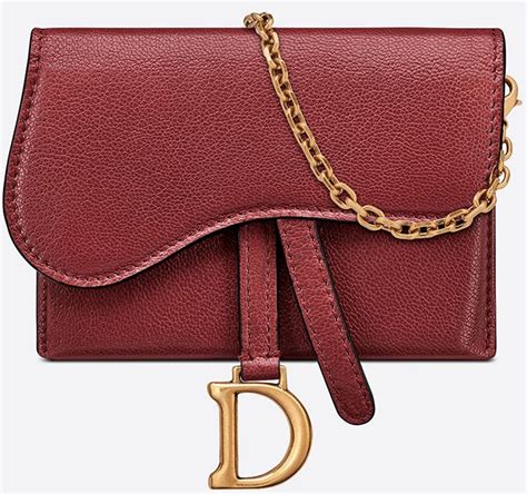 dior nano saddle pouch with chain|dior nano bag.